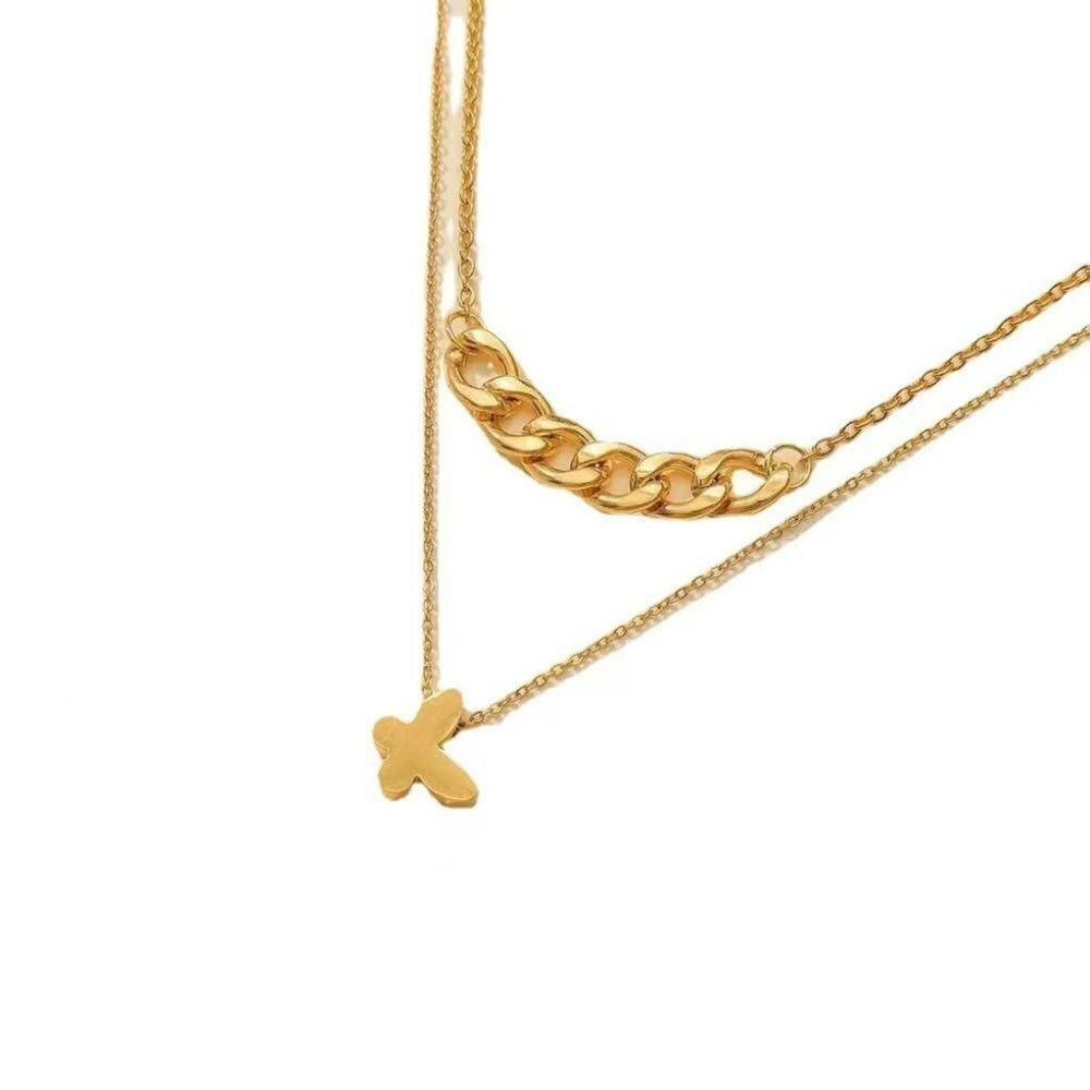 Vintage Multilayer Butterfly Necklace - Picture 4 of 6